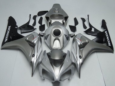 2006-2007 Honda CBR1000RR Motorcycle Fairing - Silver Matte Black Canada