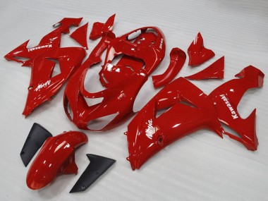 2006-2007 Kawasaki ZX10R Motorcycle Fairings - Red White Canada