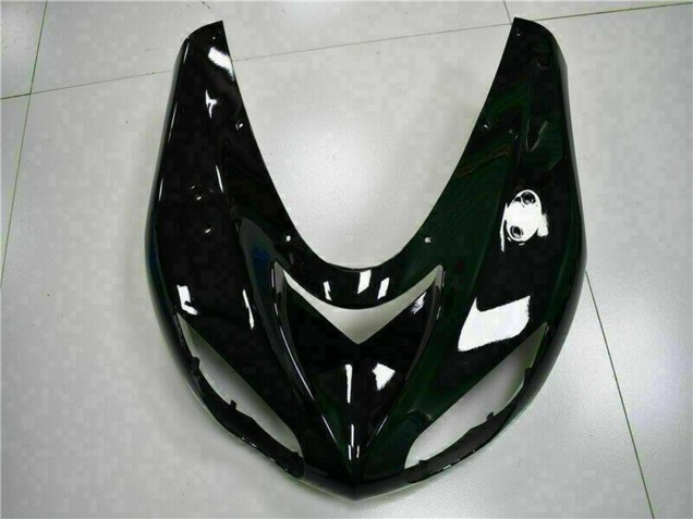 2006-2007 Kawasaki ZX10R Motorcycle Fairing Kits - Glossy Black Red Flame Canada