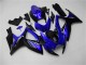 2006-2007 Suzuki GSXR 600/750 Motorcycle Fairings - Blue Glossy Black Canada