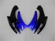 2006-2007 Suzuki GSXR 600/750 Motorcycle Fairings - Blue Glossy Black Canada
