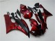 2006-2007 Yamaha YZF R6 Motorcycle Fairing Kits - Red Matte Black Canada