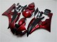 2006-2007 Yamaha YZF R6 Motorcycle Fairing Kits - Red Matte Black Canada