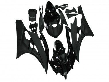2006-2007 Yamaha YZF R6 Motorcycle Fairing - Glossy Black Matte Black Canada