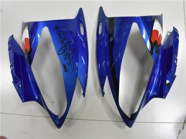2006-2007 Yamaha YZF R6 Motorcycle Fairings - Blue Yellow Glossy Black Shark Canada