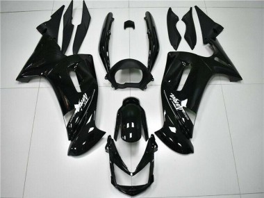 2006-2008 Kawasaki EX650 Motorcycle Fairings - Glossy Black White Canada