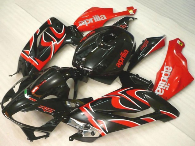 2006-2011 Aprilia RS125 Motorcycle Fairings - Black Red Canada