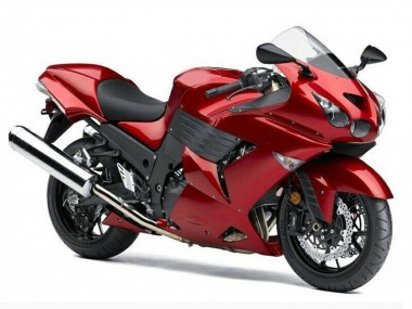 2006-2011 Kawasaki ZX14R ZZR1400 Motorcycle Fairings - Red Canada