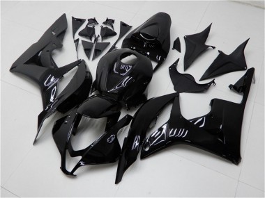 2007-2008 Honda CBR600RR Motorcycle Fairings - Glossy Black Canada