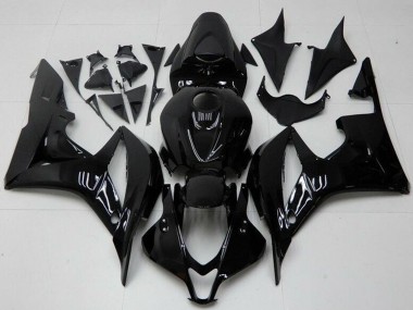 2007-2008 Honda CBR600RR Motorcycle Fairings - Glossy Black Canada