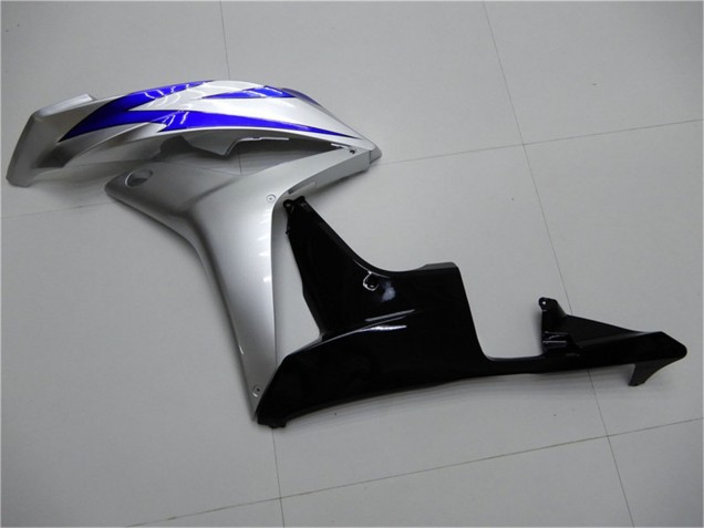 2007-2008 Honda CBR600RR Motorcycle Fairings - Silver Blue Glossy Black OEM Style Canada
