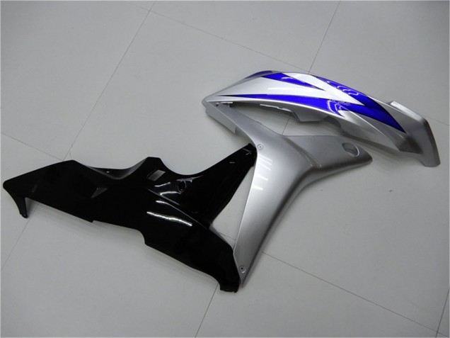 2007-2008 Honda CBR600RR Motorcycle Fairings - Silver Blue Glossy Black OEM Style Canada