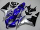 2007-2008 Honda CBR600RR Motorcycle Fairings - Silver Blue Glossy Black OEM Style Canada