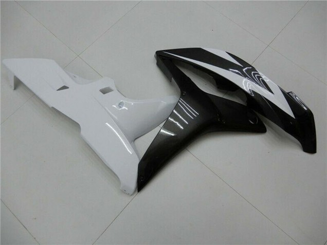 2007-2008 Honda CBR600RR Bike Fairings - White Glossy Black Canada