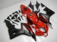 2007-2008 Honda CBR600RR Motorcycle Fairings - Red Matte Black with Decals Canada