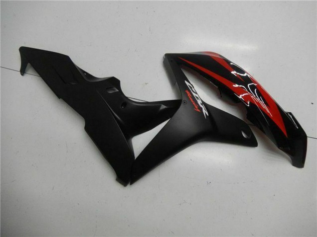 2007-2008 Honda CBR600RR Motorcycle Fairings - Red Matte Black with Decals Canada
