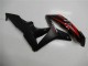 2007-2008 Honda CBR600RR Motorcycle Fairings - Red Matte Black with Decals Canada