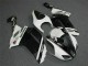 2007-2008 Kawasaki ZX6R Motorcycle Fairings - Black White Elf Canada