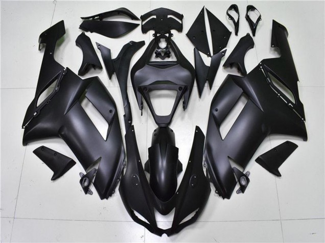 2007-2008 Kawasaki ZX6R Motorcycle Fairings - Matte Black Canada