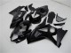 2007-2008 Suzuki GSXR 1000 Motorcycle Fairings - Glossy Black Matte Black No Decal Canada