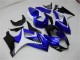 2007-2008 Suzuki GSXR 1000 Motorcycle Fairings - White Blue Black No Decal Canada