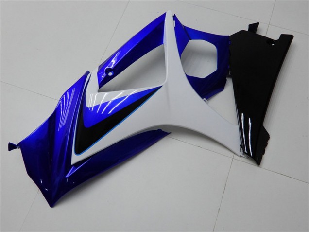2007-2008 Suzuki GSXR 1000 Motorcycle Fairings - White Blue Black No Decal Canada