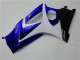 2007-2008 Suzuki GSXR 1000 Motorcycle Fairings - White Blue Black No Decal Canada