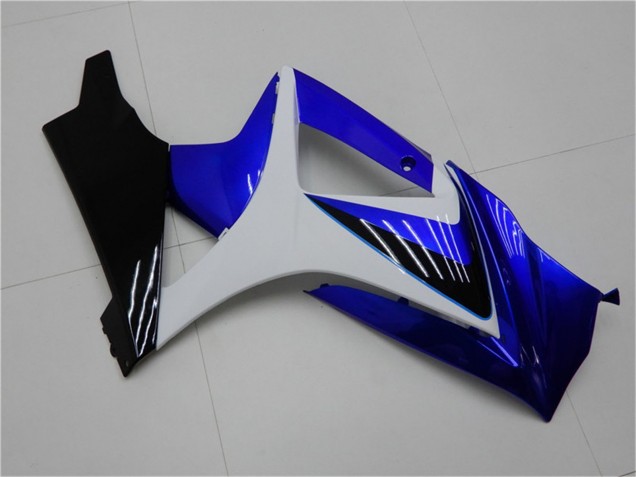 2007-2008 Suzuki GSXR 1000 Motorcycle Fairings - White Blue Black No Decal Canada