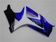 2007-2008 Suzuki GSXR 1000 Motorcycle Fairings - White Blue Black No Decal Canada