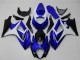 2007-2008 Suzuki GSXR 1000 Motorcycle Fairings - White Blue Black No Decal Canada