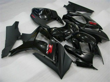 2007-2008 Suzuki GSXR 1000 Motorcycle Fairings - Glossy Black Matte Black Red Canada