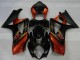 2007-2008 Suzuki GSXR 1000 Motorcycle Fairings - Black Orange Canada