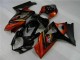 2007-2008 Suzuki GSXR 1000 Motorcycle Fairings - Black Orange Canada