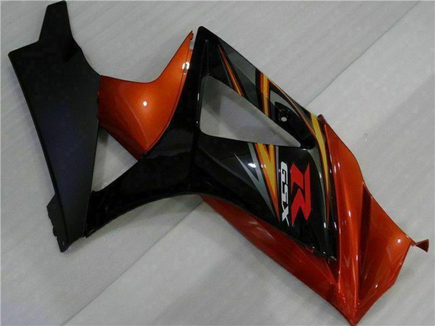 2007-2008 Suzuki GSXR 1000 Motorcycle Fairings - Black Orange Canada