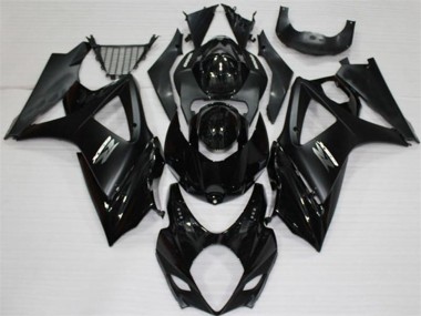 2007-2008 Suzuki GSXR 1000 Motorcycle Fairings - Glossy Black Matte Black White Canada