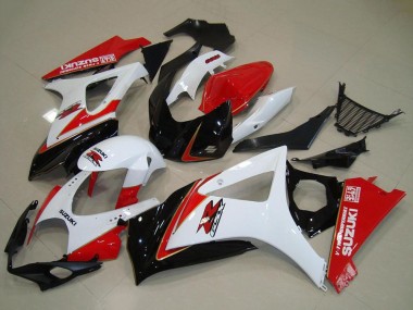 2007-2008 Suzuki GSXR 1000 Motorcycle Fairing Kits - White Red Black Canada