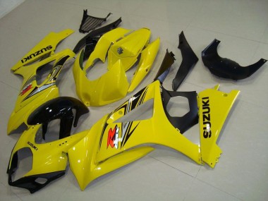 2007-2008 Suzuki GSXR 1000 Motorcycle Fairing - Yellow Glossy Black Canada