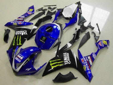 2007-2008 Yamaha YZF R1 Motorcycle Fairings - White Blue Black Green Monster Canada