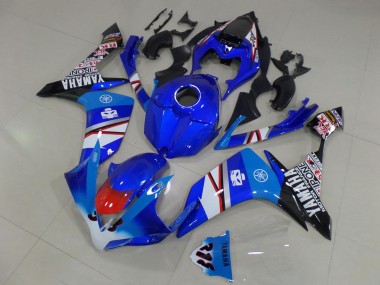 2007-2008 Yamaha YZF R1 Motorcycle Fairings - Blue White Red Black Canada