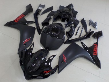2007-2008 Yamaha YZF R1 Motorcycle Fairings - Glossy Black Matte Black Red Canada