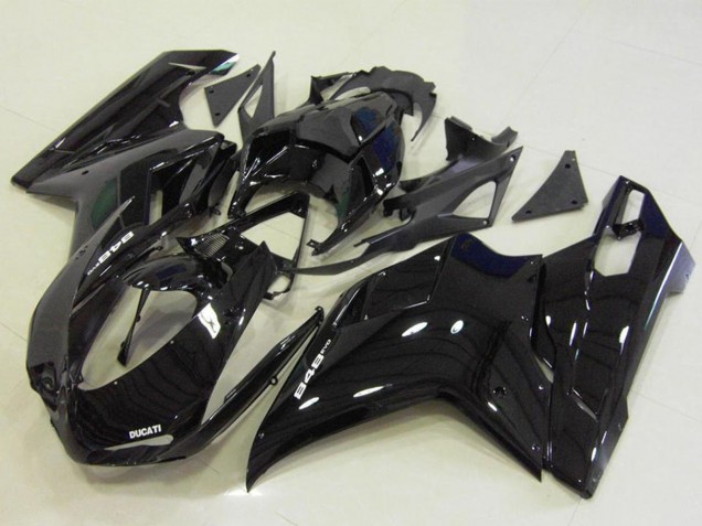 2007-2014 Ducati 848 Motorcycle Fairings - Glossy Black Canada