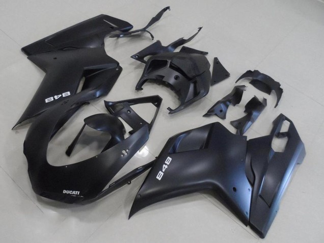 2007-2014 Ducati 848 Motorcycle Fairing Kits - Matte Black Canada