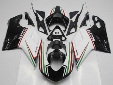 2007-2014 Ducati 848 Motorcycle Fairing Kits - White Red Green Glossy Black Canada