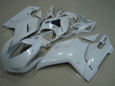 2007-2014 Ducati 848 1098 1198 Motorcycle Fairings - Glossy White Canada