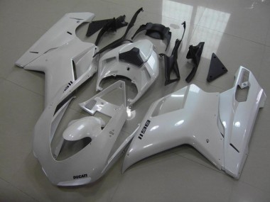 2007-2014 Ducati 1198 Motorcycle Fairings - Glossy White Canada