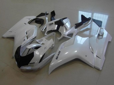 2007-2014 Ducati 848 Motorcycle Fairings - Glossy White Canada