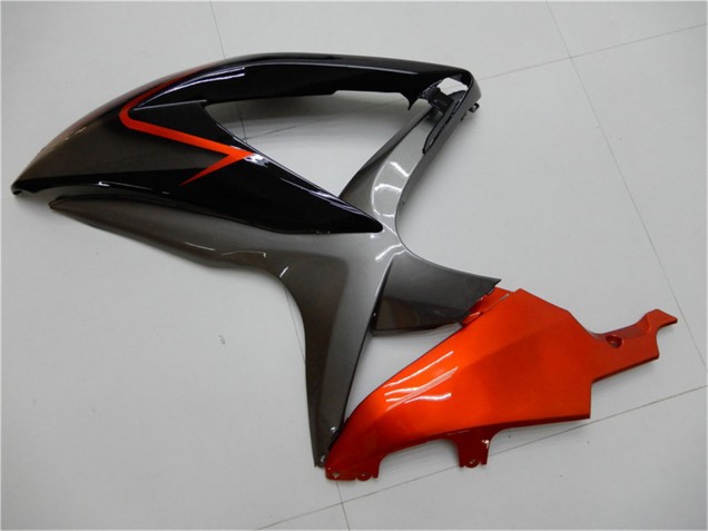 2008-2010 Suzuki GSXR 600/750 Motorcycle Fairings - Orange Grey Glossy Black Canada