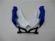 2008-2010 Suzuki GSXR 600/750 Motorcycle Fairings - White Blue Canada