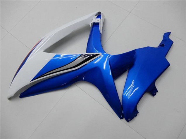 2008-2010 Suzuki GSXR 600/750 Motorcycle Fairings - White Blue Canada