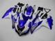 2008-2010 Suzuki GSXR 600/750 Motorcycle Fairings - White Blue Black Red Line Canada